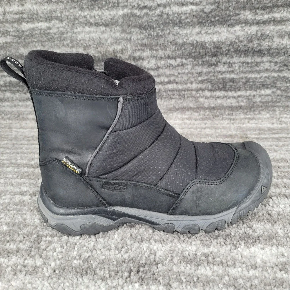 KEEN Womens Winter Boots Black Puffer Waterproof Insulated Thermal Size‎ 7